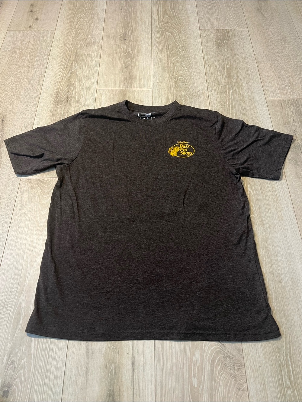 Bass Pro Shops Black Short-Sleeve Tee with Yellow Logo